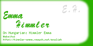 emma himmler business card